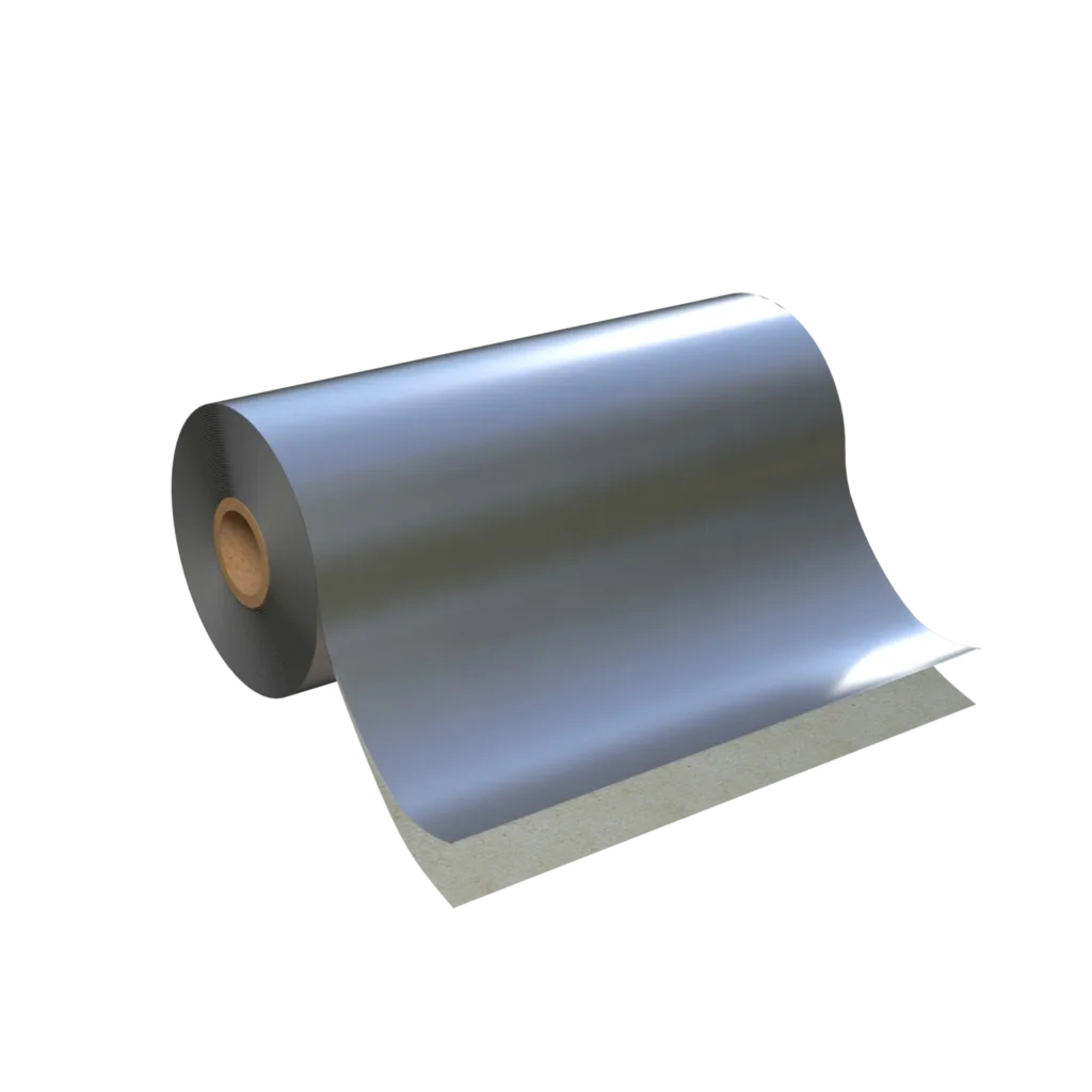 A roll of GENFLASH® SS stainless steel fabric flashing